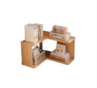 Estantería De Esquina, Librería Madera, Estantería De Pie Independiente, Estante De Esquina Para Almacenamiento De Libros, Estante De Exhibición Para Sala De Estar, Dormitorio(40 * 40 * 66cm)