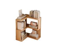 Estantería De Esquina, Librería Madera, Estantería De Pie Independiente, Estante De Esquina Para Almacenamiento De Libros, Estante De Exhibición Para Sala De Estar, Dormitorio(60 * 60 * 34cm)