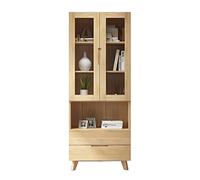 Estantería de estantería de estantería de la puerta de vidrio estantería del piso al techo estanterías de celosía múltiples adecuadas para la sala de estar de la sala del dormitorio estanterías (c)