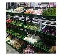 Estantería de exhibición para Tiendas, estantes para supermercado, Isla Central para gabinetes, estantes de exhibición de artículos, Organizador de Cocina y Garaje (Negro-A, 120x60