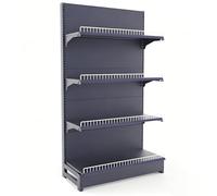 Estantería de góndola, estantes ajustables para minoristas, estantería comercial de metal para supermercados, 123 x 45 x 165 cm, perfecta para organización de tiendas