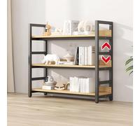 Estantería De Hierro Forjado Para El Hogar, Estanterias Almacenaje Almacenamiento, Niños Estudiantes, Sencilla Acero Y Madera Para Sala Estar, Almacenamiento Archivos(80*31*108cm/31.4*12.2*42.5in)