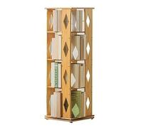 Estantería de libros Estantería de pie de 3/4/5 niveles Estantería de exhibición ovalada Estante de almacenamiento Estante de esquina para oficina en casa Estantería giratoria de 360° Ahorra espacio