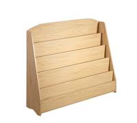 Estantería de madera de 5 niveles para dormitorio, sala de estar, estantería de pie estrecha