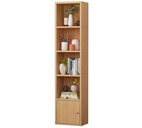 Estantería de madera de 6 capas para libros con puertas, estantería y estantería que ahorra espacio en color blanco, rosa, haya y verde