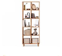 Estantería de madera maciza estantería de estantería de la sala de estar de la estantería simple combinación gratis gabinete de la cuadrícula de la rejilla estanterías de almacenamiento de madera