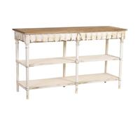 Estantería de madera marrón y blanca 160x50x90h cm