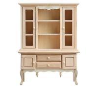Estantería de Madera Modelo gabinete para Casas de muñecas Cocina Sala de Estar pequeña casa Accesorios de decoración gabinete de Madera Modelo Casas de muñecas Accesorios