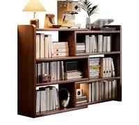Estantería De Madera, Mueble Bajo De Pie Expandible para Sala De Estar Balcón O Librería; Estante Almacenamiento Esquinero Que Ahorra Espacio Organizador Lectura Exhibición(90 * 24*(80~150) CM)