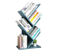 Estantería de madera para árbol de escritorio, estanterías pequeñas, estantes de escritorio fuera de la superficie, estante de almacenamiento para oficina, hogar, escuela, para CD/revista/libro, etc