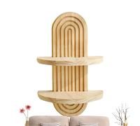 Estantería de Madera para la Pared | Estante Flotante Colgante Libre | Estante de Pared en | Decoración de candelabro Moderno de Vintage estético decoración de portavelas para