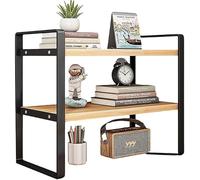 Estantería de Madera para Oficina - Organizador de Escritorio y Libros, Estante de Almacenamiento de Archivos