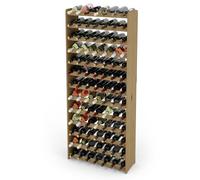 Estantería de madera RW-3-91 para vino, botellero para 91 botellas, de 172 x 72 x 26,5 cm