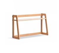Estantería de madera sólida pequeña estantería de escritorio simple estante de almacenamiento de dormitorio estante de almacenamiento de roble simple estanterías de almacenamiento de escritorio (b)