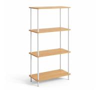 Estantería de Madera y Metal Blanca | 150x60x30cm | 5 Baldas | Estantería Modular Ajustable | Estante para Salón Dormitorio Oficina | Librería Moderna Diseño Resistente | Fácil Montaje Sin Herramienta