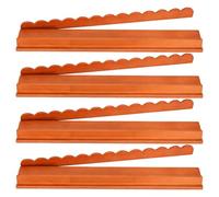 Estantería de Mahjong de madera, 4 piezas, soporte para azulejos de mahjong, deslizador magnético extraíble | 17 pulgadas -- Diseño Mah Jongg Soporte para azulejos para juego Navidad Viajes Hogar