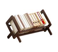 Estantería de mesa, organizador de escritorio de madera, estantería de mesa para el hogar, para diarios, documentos, CD, dormitorio, oficina, sala de estar, dormitorio, aula, biblioteca, escuela