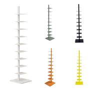 Estantería de metal de 9 niveles, estantería giratoria vertical, estante alto y estrecho para libros de interior para el hogar u oficina