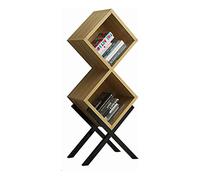 Estantería de moda Estantería de tablero de densidad Estantería creativa de múltiples capas Estantería segura y confiable Estantería de hierro forjado Estantería de piso Estantería que no se mueve (4