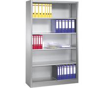 Estantería de oficina, de acero C+P, 4 baldas