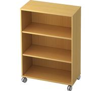 Estantería de oficina eurokraft pro, 2 baldas, con ruedas