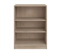 Estantería de oficina media altura, estantería despacho veltis, mueble almacenaje color roble japonés 79x106x40 cm