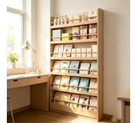 Estantería de Pared 6 Niveles de Madera, Librería Estrecha Dormitorio | Librería alta de 6 niveles en para cuentos infantiles, dormitorio y salón.(67.72*23.62*3.94in)