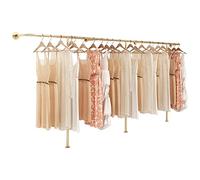 Estantería de Pared Creativa para exhibir Ropa, Perchero de pie Moderno y Sencillo para Tiendas minoristas, Barra para Colgar Ropa Multiusos Resistente, Estante de Almacenamiento de Metal do
