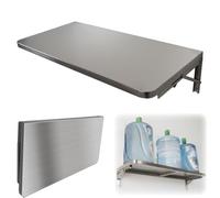 Estantería de pared de acero inoxidable Estante de acero inoxidable para pared, plegable para almacenamiento de alimentos, ahorra espacio y es ideal para cuartos de servicio(W 12in/30cm,L 40in/101cm)