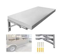 Estantería de pared de acero inoxidable Estante plegable para food trucks, estante de pared de acero inoxidable para servicio de alimentos, extensión de mostrador para food trucks(40x12in/101x30cm)