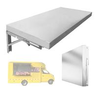 Estantería de pared de acero inoxidable Estanterías comerciales de alta resistencia, estanterías plegables para ventanas de concesiones, estante de pared de acero inoxidable(L 26in/66cm,W 16in/40cm)