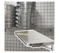 Estantería de pared de acero inoxidable Estantes plegables para servir comida en food trucks, estante de pared para la preparación de alimentos, soporte plegable de acero inoxidable(50x16in/127x40cm)