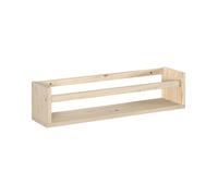 Astigarraga Kit Line Estante para Especias de Madera de Pino, Especiero de Cocina de Pared, 60 cm, 3 Estantes, Sin Barnizar