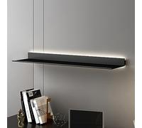 Estantería De Pared Flotante, Estante De Almacenamiento Estante De Exhibición Flotante Soporte Reforzado Que Puede Contener Muchas Cosas Los Objetos No Se Caen Fácilmente ( Color : Noir , Size : 60x20