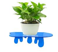 Estantería de pared flotante genérica - Estantería de cristal de seguridad | Organización Acrílica para baño, estantes de suspensión estética para comedor de dormitorio y sala de estar