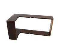 Estantería de pared flotante genérica - Organizador de almacenamiento con pantalla de madera, decoración de pared, estante de esquina Vintage,para decoración de casa, cuarto de baño, dormitorio