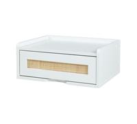 Estantería de pared ljuredsø con cajón 40x30x16,5 cm - blanco [en.casa]
