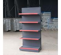 Estantería de pared multifuncional de 5 niveles para supermercados, supermercados, tiendas de comestibles, oficinas y tiendas de licor, diseño de una sola cara para ahorrar espacio (S2 90 x 43 x 135