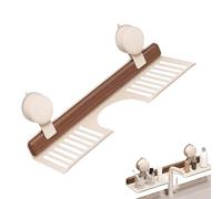Estantería de pared para baño - Estantería para lavabo con ventosas, sin taladrar por encima del grifo, almacenamiento para cepillo, esponja de maquillaje, papel de ducha y hogar, cocina