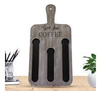 Estantería de pared para monodosis de café, soporte para cápsulas de café