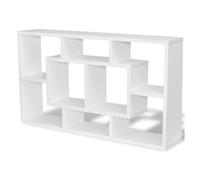 Estantería de pared rijeka 8 compartimentos blanco 47,5x85x16 cm
