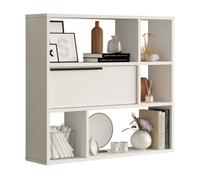 Estantería de pared vesanto 90x22x81cm - blanco [en.casa]