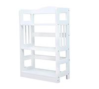 Estantería de pie para librería/estantes de 3 niveles 4 librería abierta para oficina y hogar, estantería de almacenamiento (color: blanco Tamaño: 125 x 28 x 60 cm) (color: blanco Tamaño: 62 x 28 x 93