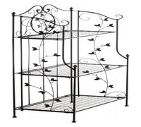 Estanteria de pie reus metal negro 33x58x118 cm
