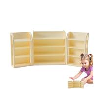 Estantería de supermercado en Miniatura, Juego de de Polipropileno Ligero, Muebles de Juego de rol, Superficie Que Ahorra Espacio | Diseño de Estructura Robusta, estantería para casa de