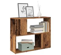 Estantería/divisor de espacios madera envejecida 80x24x63 cm, LAPOOH Libreria Estanteria, Muebles Auxiliares, Estanterias Almacenaje, Mueble Almacenaje, Mueble Organizador, Estanteria Oficina - 856734