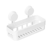 Estanteria Ducha Acero Inoxidable Rinconera Organizador de champú de plástico con Ventosa para baño, Estante de Almacenamiento de Esquina, Cesta de Pared para Ducha
