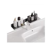 Estanteria Ducha Estante for lavabo de baño sobre el grifo, organizador de estantes de baño de aluminio engrosado sobre el grifo, estante de almacenamiento de encimera de baño en forma de U sin perfor