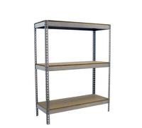 Simonrack Simonforte Estantería para cargas pesadas Chipboard (Al x An x Pr: 150 x 150 x 75 cm, Capacidad de carga por balda: 600 kg, Número de...