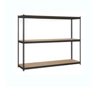 Estantería en kit de 200x240x45cm de carga máx. 400 kg por balda color antracita/madera